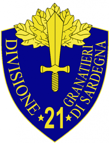Coat of arms (crest) of the 21st Infantry Division Granatieri di Sardegna, Italian Army