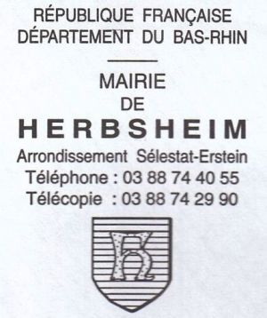 Blason de Herbsheim