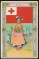 Arms, Flags and Types of Nations trade card Tonga