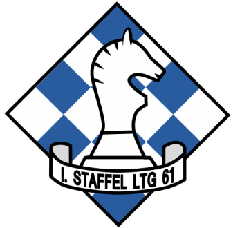 Coat of arms (crest) of the 1st Squadron, 61st ATW, German Air Force
