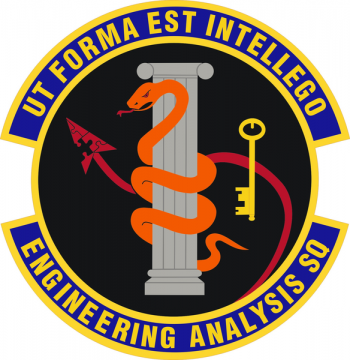 Coat of arms (crest) of the Engineering Analysis Squadron, US Air Force