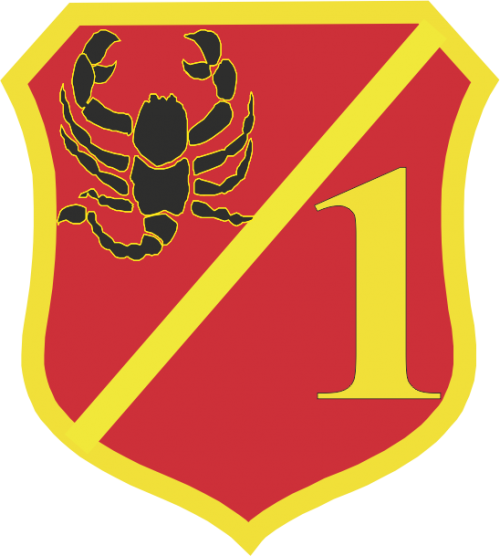 Arms (crest) of 1st Infantry Battalion, North Macedonia