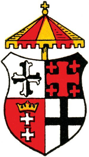 Arms (crest) of Basilica of St. Nicholas, Gdańsk