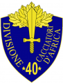 40th Infantry Division Cacciatori d'Africa, Italian Army.png