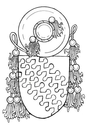 Arms (crest) of Jacopo Caetani degli Stefaneschi