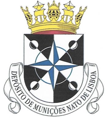 Coat of arms (crest) of the NATO Munitions Depot in Lisbon, Portuguese Navy