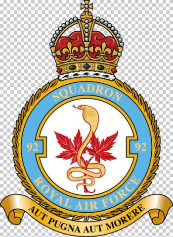 Coat of arms (crest) of No 92 Squadron, Royal Air Force