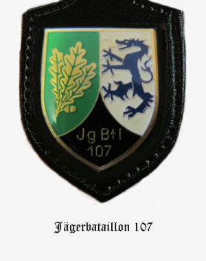 Coat of arms (crest) of the Jaeger Battalion 107, German Army