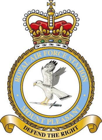 Coat of arms (crest) of the RAF Station Mount Pleasant, Royal Air Force