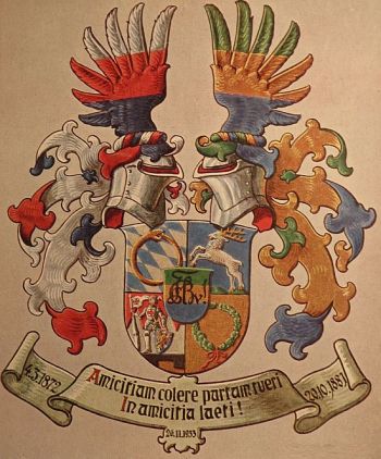 Wappen von Burschenschaft Babenbergia - Hylesia zu München/Arms (crest) of Burschenschaft Babenbergia - Hylesia zu München