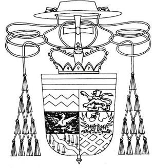 Arms (crest) of Johann Moritz Gustav von Manderscheid-Blankenheim