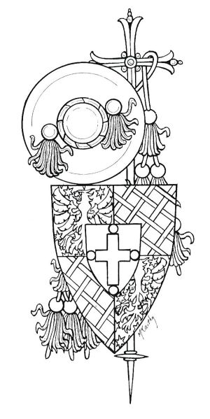 Arms (crest) of Pierre de la Forêt
