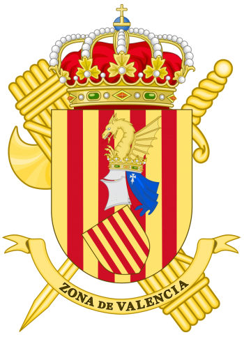 Arms of VI Zone - Comunidad Valenciana, Guardia Civil