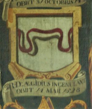 Arms (crest) of Aegidius van Ingen Nuland