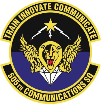 Coat of arms (crest) of the 505th Communications Squadron, US Air Force