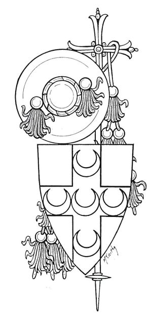 Arms (crest) of Giacomo Piccolomini-Ammanati