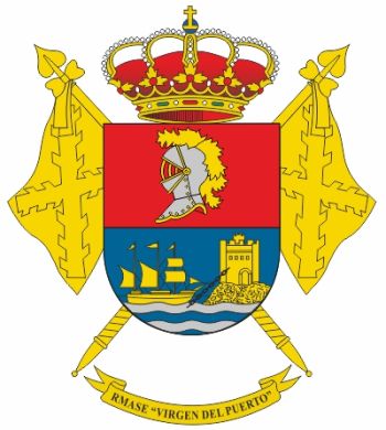 Coat of arms (crest) of the Virgen del Puerto Military Residences of Social Action for Students, Spanish Army