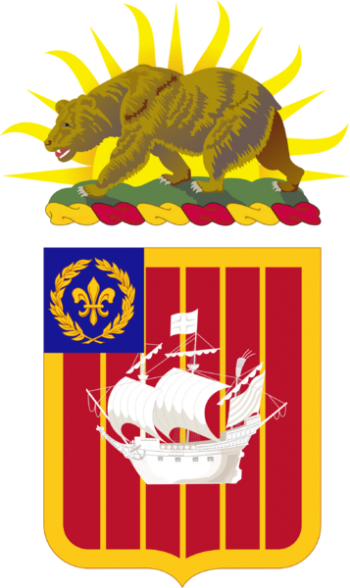 Coat of arms (crest) of the 251st Air Defense Artillery Regiment, California Army National Guard