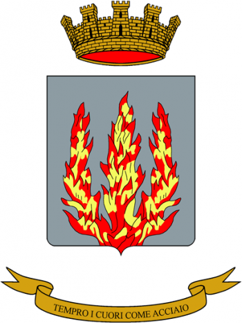 Coat of arms (crest) of the Armoured Troops Specialist School, Italian Army