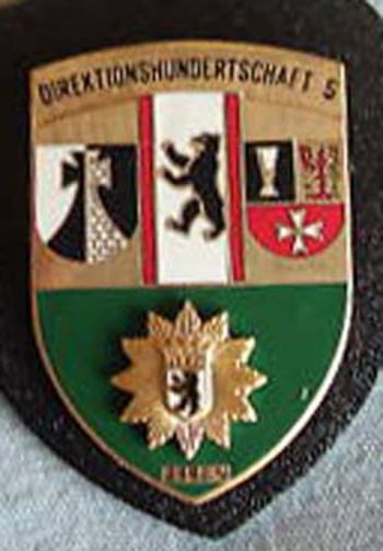 Arms of Direktionshundertschaft 5, Berlin Police