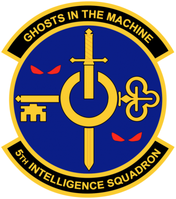 Coat of arms (crest) of the 5th Intelligence Squadron, US Air Force
