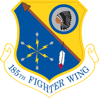 Coat of arms (crest) of the 185th Air Refueling Wing, Iowa Air National Guard