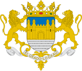 Escudo de El Grado/Arms (crest) of El Grado