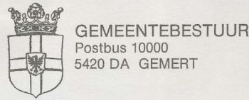 Wapen van Gemert/Coat of arms (crest) of Gemert