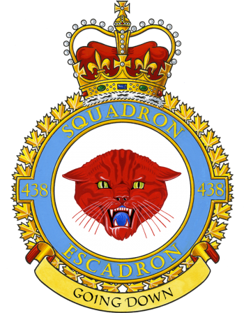 Coat of arms (crest) of the No 438 Squadron, Royal Canadian Air Force