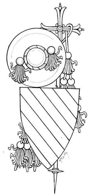 Arms (crest) of Carlo Domenico del Carretto