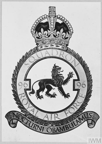 Coat of arms (crest) of the No 96 Squadron, Royal Air Force