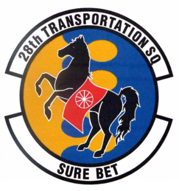 Coat of arms (crest) of the 28th Transportation Squadron, US Air Force