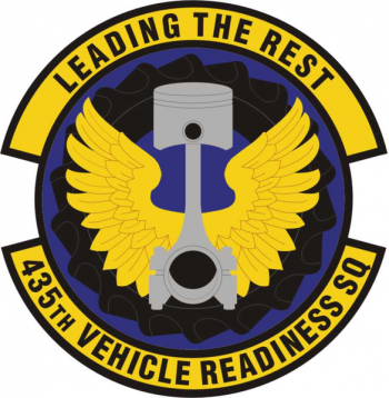Coat of arms (crest) of the 435th Vehicle Readiness Squadron, US Air Force