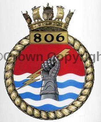 Coat of arms (crest) of the No 806 Squadron, FAA