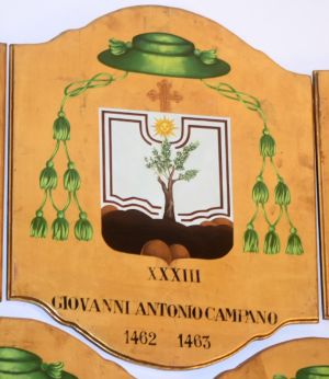 Arms of Giovanni Antonio Campano