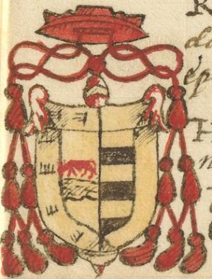 Arms of Rodrigo Luis de Borja y de Castro-Pinós