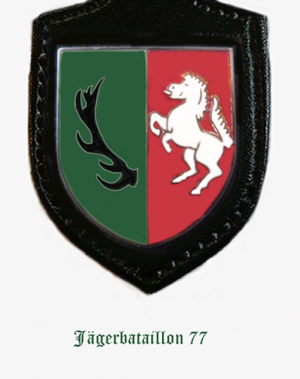 Coat of arms (crest) of the Jaeger Battalion 77, German Army