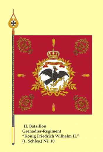 Arms of Grenadier Regiment King Friedrich Wilhelm II (1st Silesian) No 10, Germany