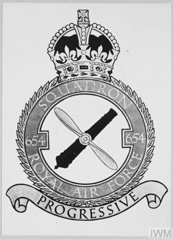 Coat of arms (crest) of the No 654 Squadron, Royal Air Force