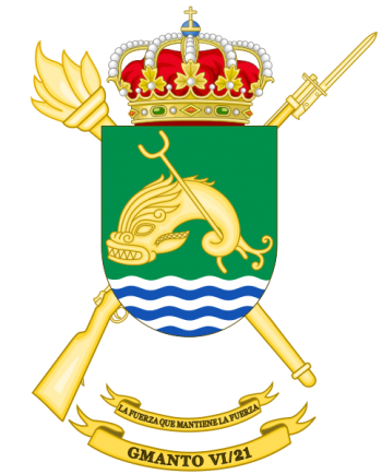 Coat of arms (crest) of the Logistics Maintenance Group VI-21, Spanish Army