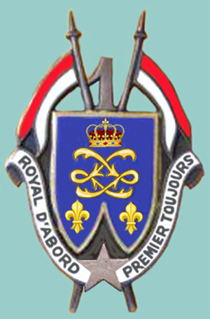 Coat of arms (crest) of the 1st Dragoons Regiment, French Army