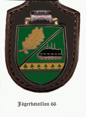 Coat of arms (crest) of the Jaeger Battalion 66, German Army