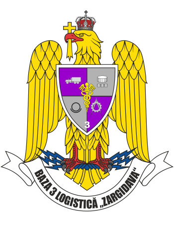 Coat of arms (crest) of the 3rd Logistics Base Zargidava, Romanian Army