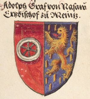 Arms of Adolf II von Nassau