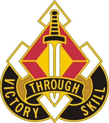 Coat of arms (crest) of the Maneuver Support Center, US Army
