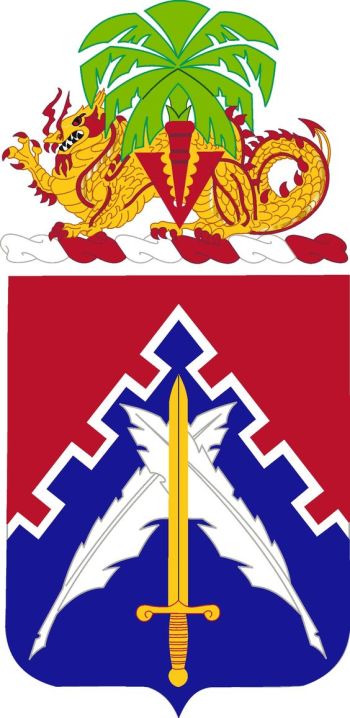 Coat of arms (crest) of the 24th Personnel Services Battalion, US Army