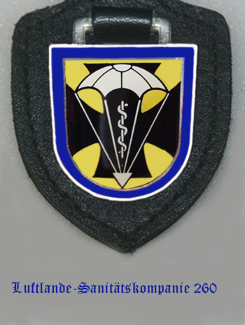Coat of arms (crest) of the Air Landing Medical Company 260, German Army