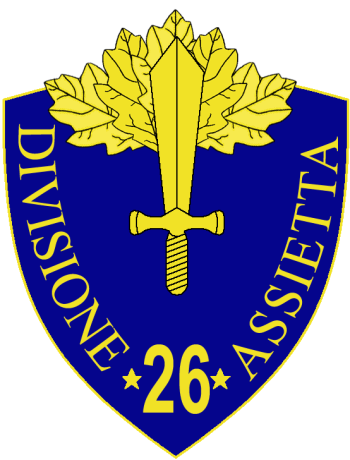Coat of arms (crest) of the 26th Infantry Division Assietta, Italian Army