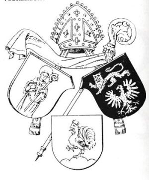 Arms (crest) of Daniel Bonifaz von Haneberg