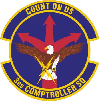 Arms of 3rd Comptroller Squadron, US Air Force